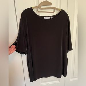 Susan Graver black top. Size M